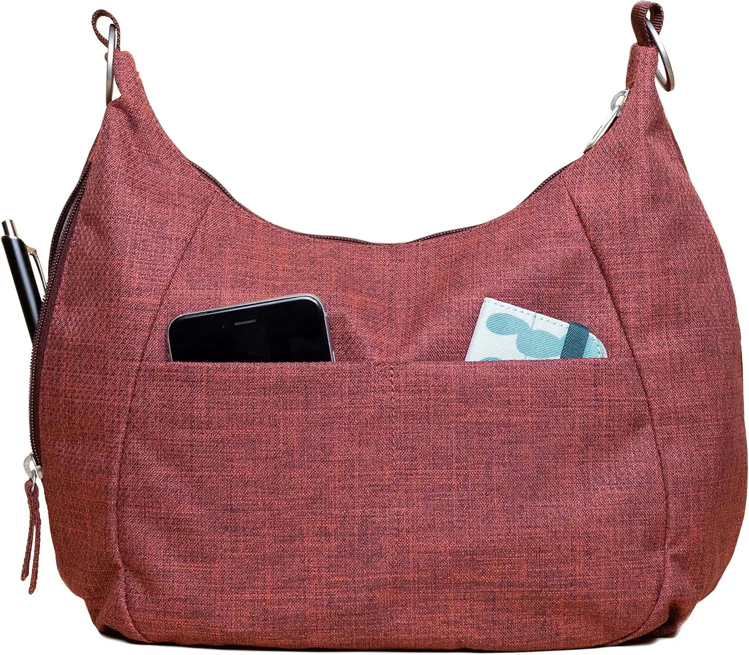 HAIKU Amble Hobo Bag with Removable Shoulder Strap and Adjustable Crossbody Strap