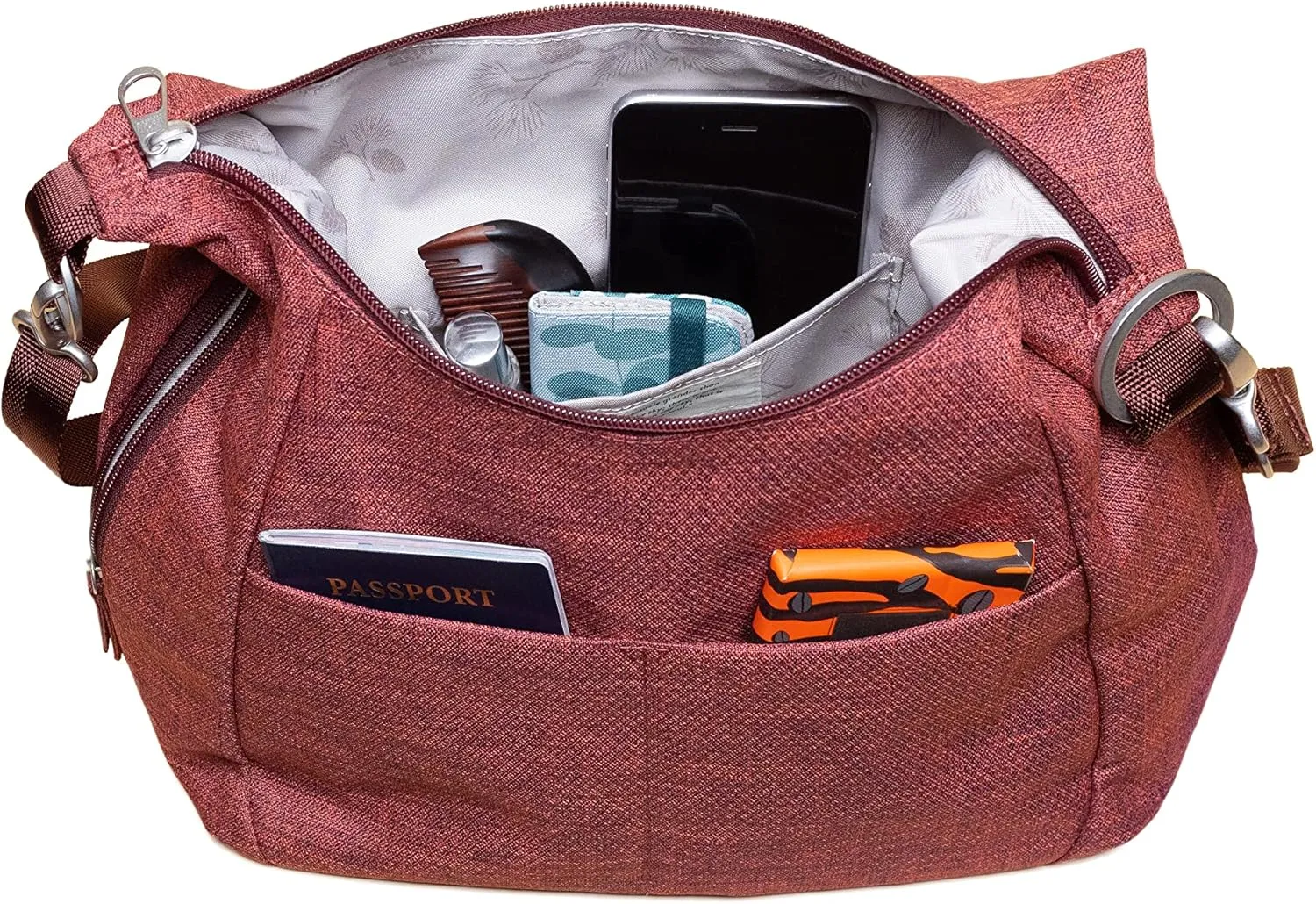 HAIKU Amble Hobo Bag with Removable Shoulder Strap and Adjustable Crossbody Strap