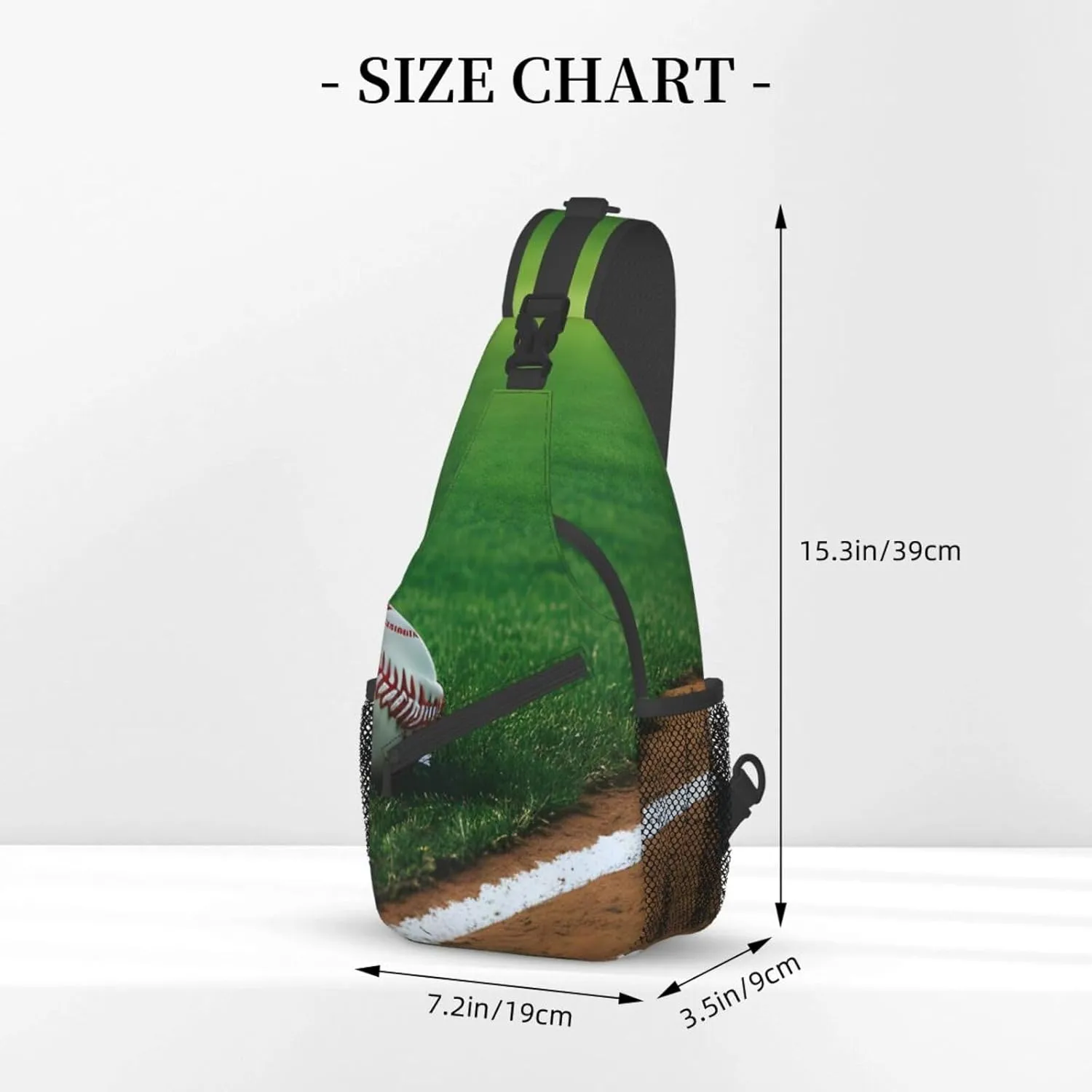 Halloween Flying Bats 1 Printed Canvas Sling Bag Crossbody Backpack, Hiking Daypack Chest Bag For Women Men