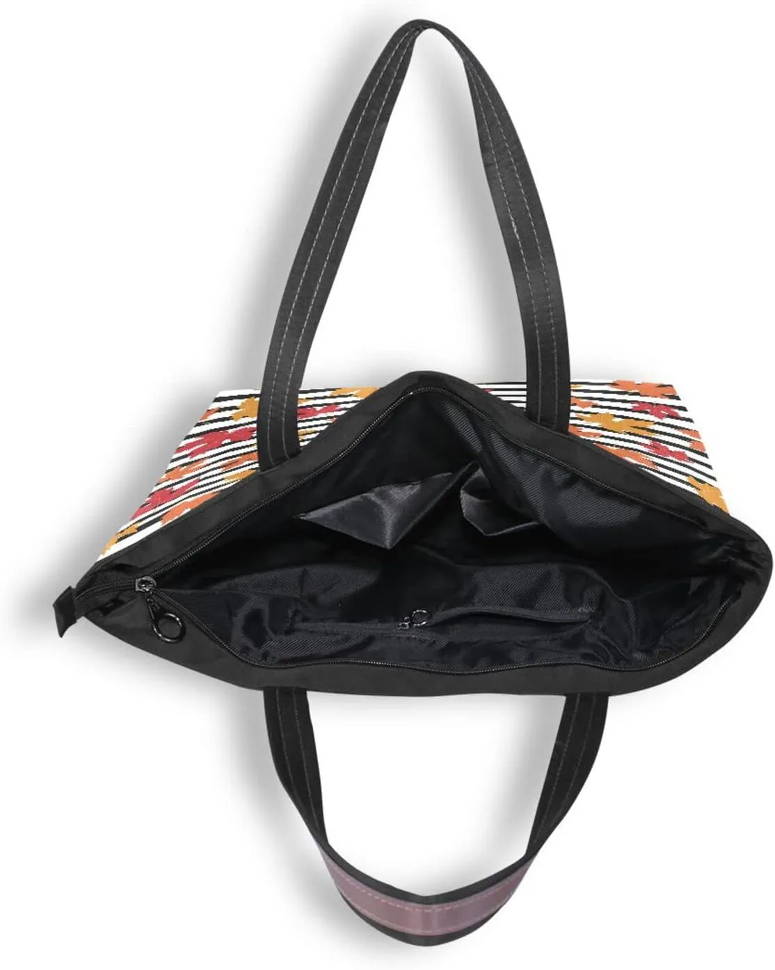 Halloween Pumpkin Tote Purse with Pockets and Compartments,Halloween Pumpkin Tote Bag Zippered
