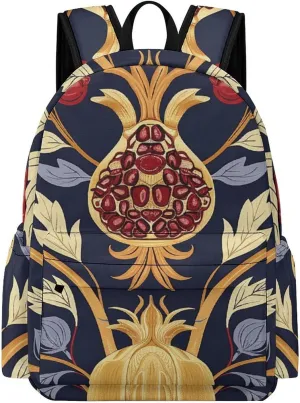 Hand Drawn Pomegranate Laptop Backpacks Casual Shoulder Bag Travel Daypack Fashion Durable for Men Women