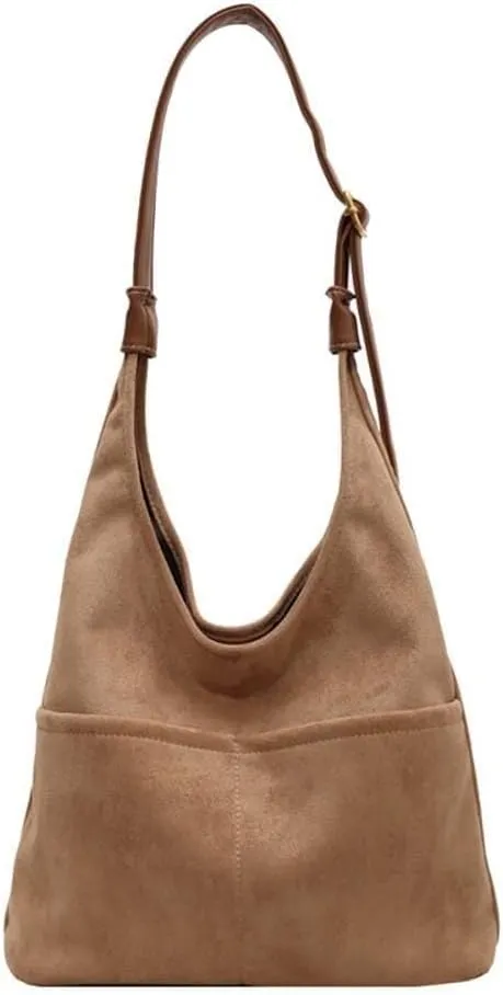 Handbag for Women Matte Retro Versatile Autumn Mesh Red One Shoulder Crossbody Bucket Bag