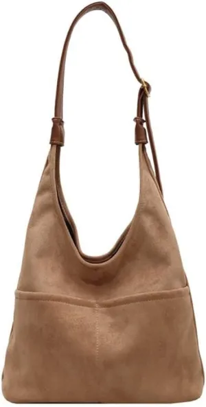 Handbag for Women Matte Retro Versatile Autumn Mesh Red One Shoulder Crossbody Bucket Bag