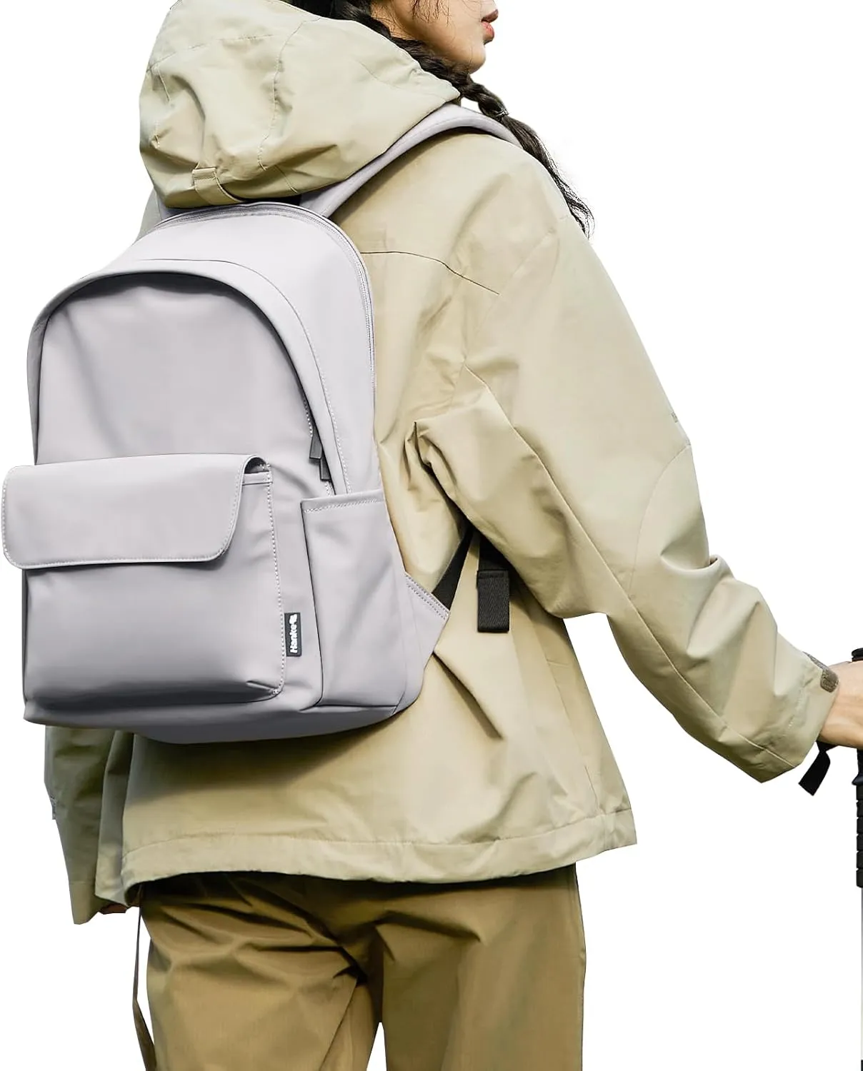 Hanke Casual Backpacks Travel Backpack for Women & Men, Lightweight Carry On Backpack for Work, Hiking wiht Unique Comfort Design (Off White)