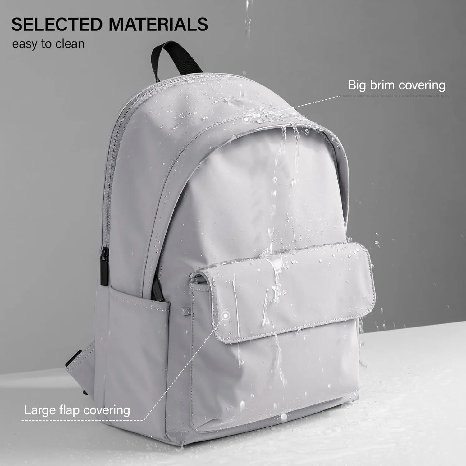Hanke Casual Backpacks Travel Backpack for Women & Men, Lightweight Carry On Backpack for Work, Hiking wiht Unique Comfort Design (Off White)