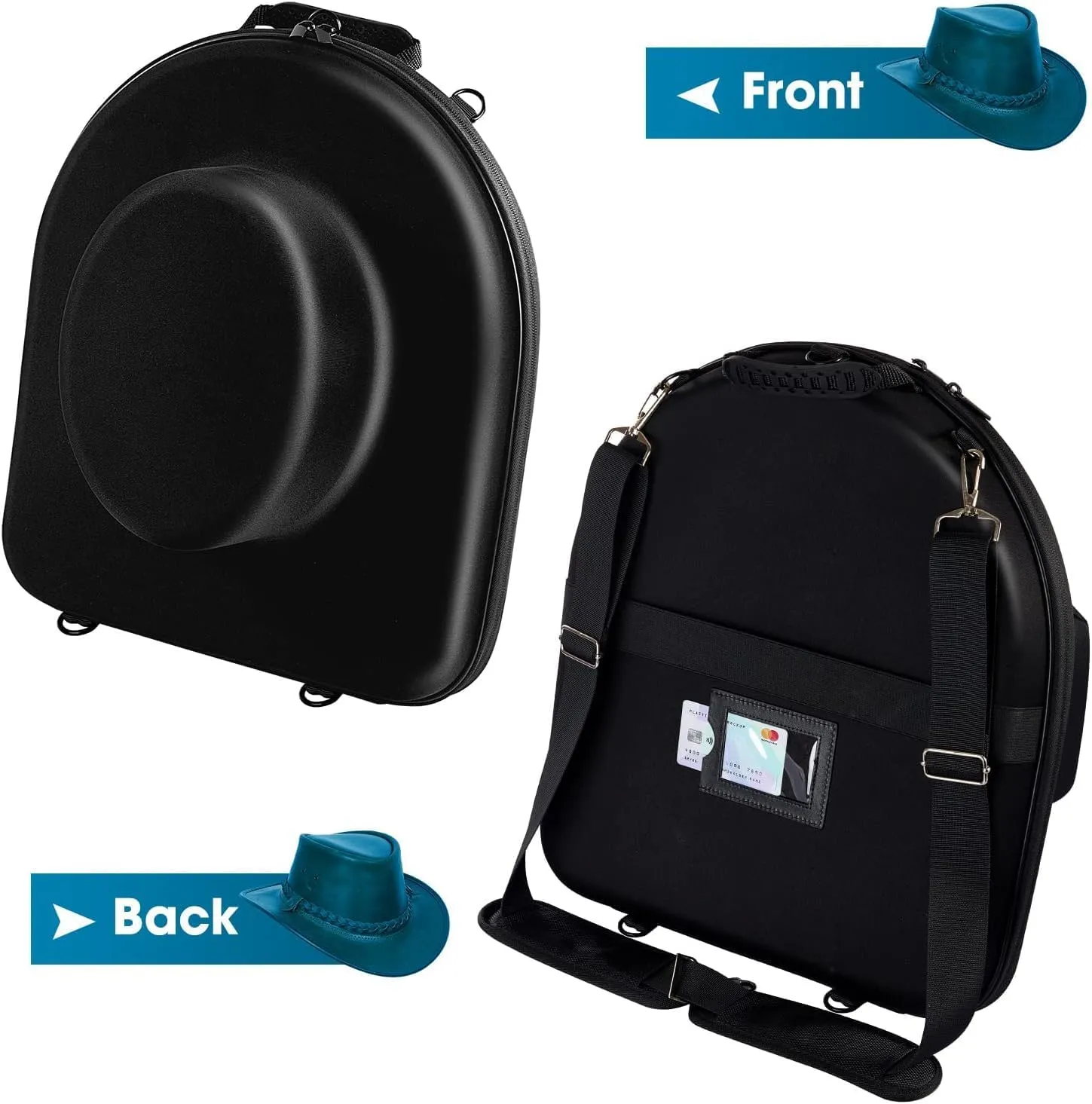 Hat Case for Baseball Caps,Hat Carrier Travel Case Ball Cap Carrier Organizer Carry On Hat Bag Backpack