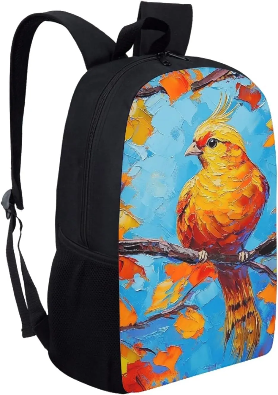 Hawapod Golden Pheasant Backpacks For Youth Animal School Playing Cartoon Boy Girl Gift Double Strap Shoulder Bag School Bag