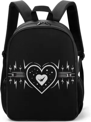 Heartbeat Love Heart Backpack Travel Backpack Daypack Purse Shoulder Bag Casual Daily Bag for Unisex