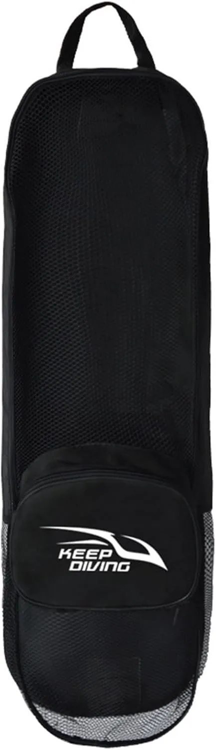 Heavy Duty Mesh Bag, Freediving Scuba Gear Bag With Single Adjustable Shoulder Strap For Scuba Diving Snorkel Fins Flippers Underwater Gears