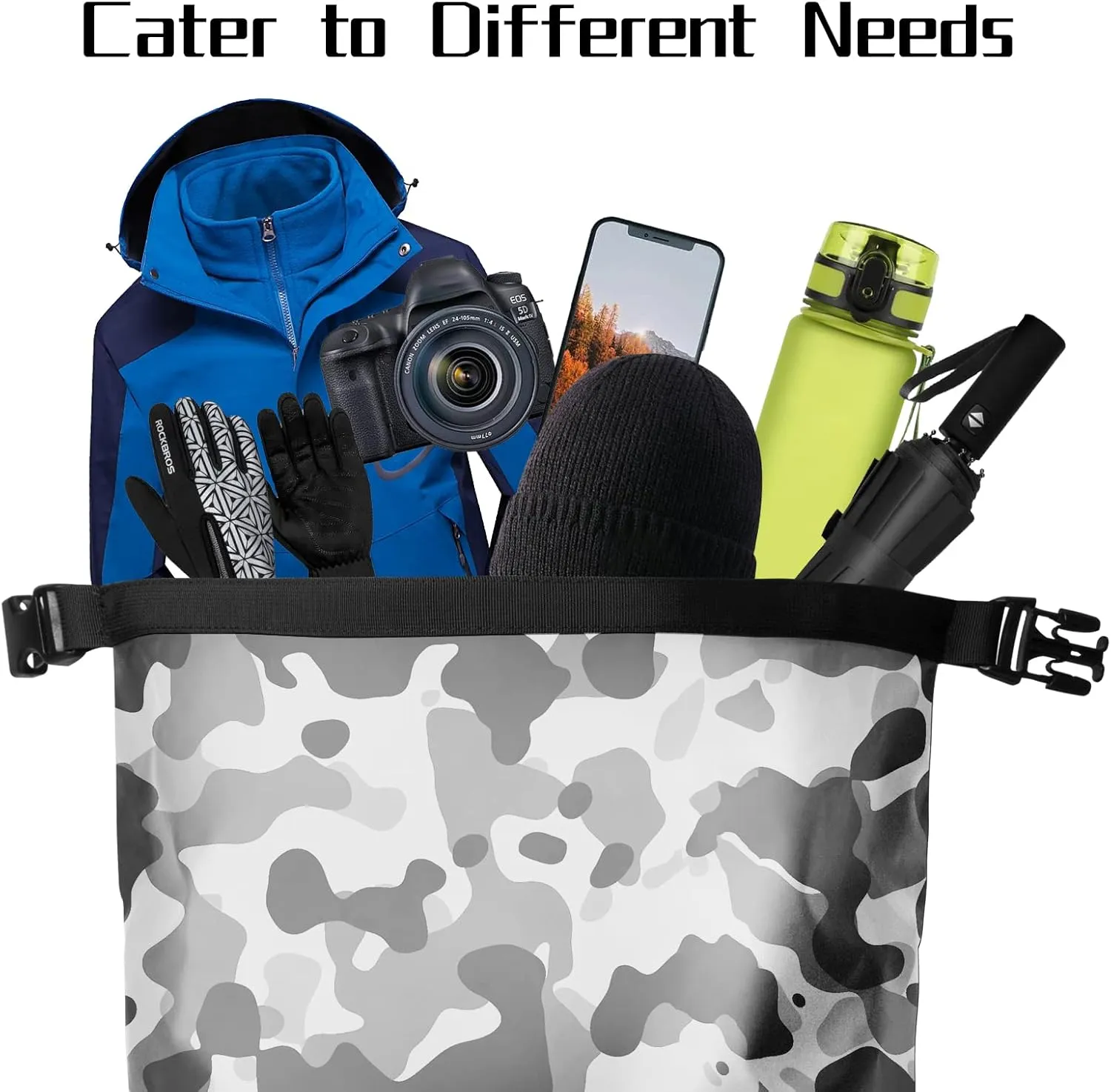 Heavy Duty Waterproof Dry Bag Backpack - 35L Roll-Top Floating Dry Bag Backpack for Kayaking, Rafting, Boating