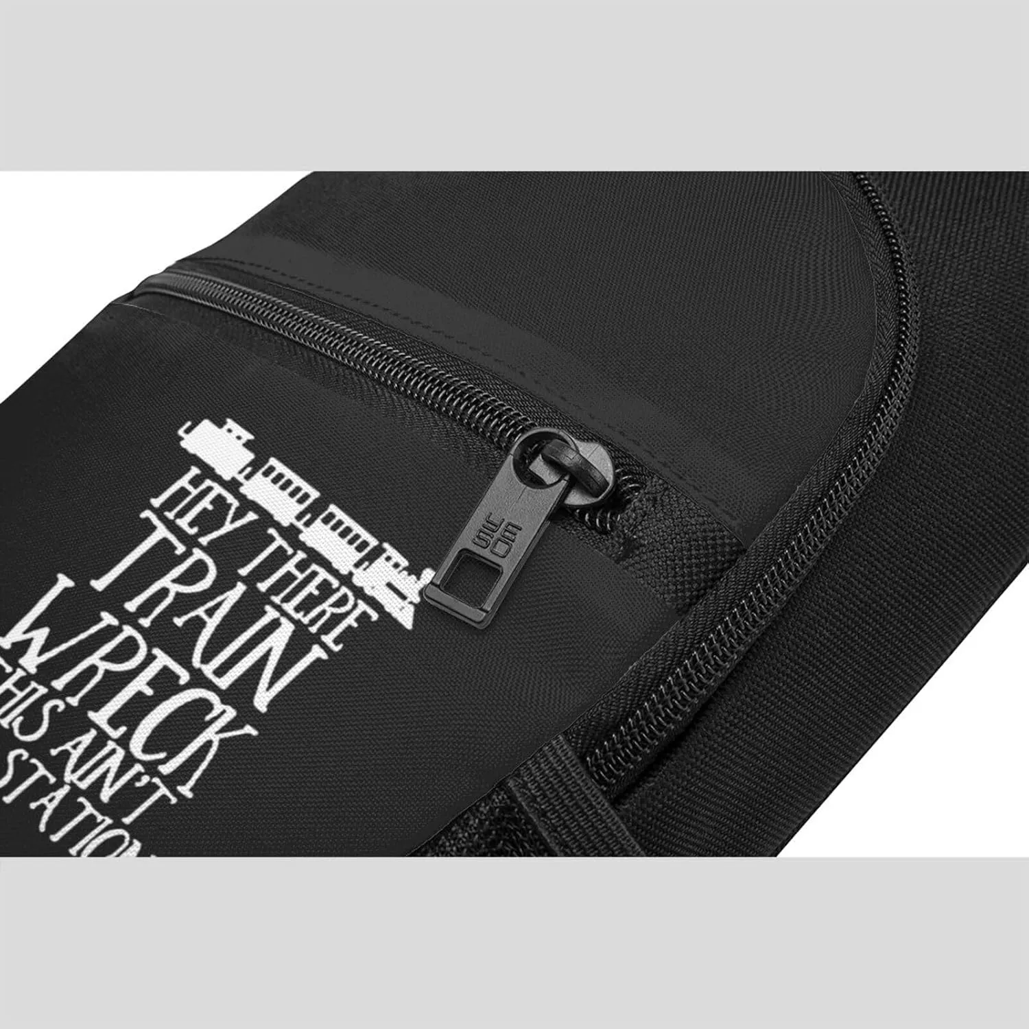 Hey There Train Wreck This Ain't Your Station Shoulder Bag Adjustable Leisure Travel Crossbody Shoulder Bag Unisex