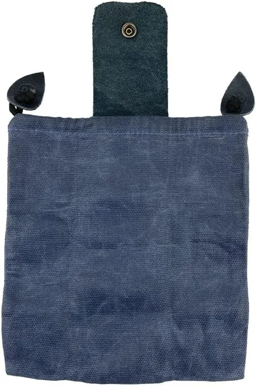 Hide & Drink, Foraging Pouch (Collapsible) for Hiking, Treasures & Seashells Bag, Easy Looping Around Belts, Grocery Storage, Waxed Canvas, Handmade