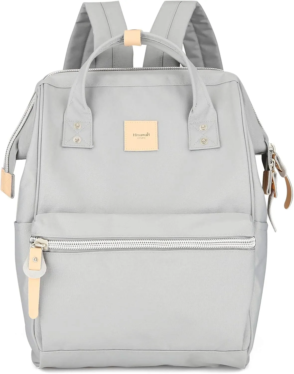 himawari Laptop Backpack for Women&Men Travel Backpack With USB Charging Port Large Business Bag Water Resistant College Bag Computer Doctor Bag(1881-Grey)