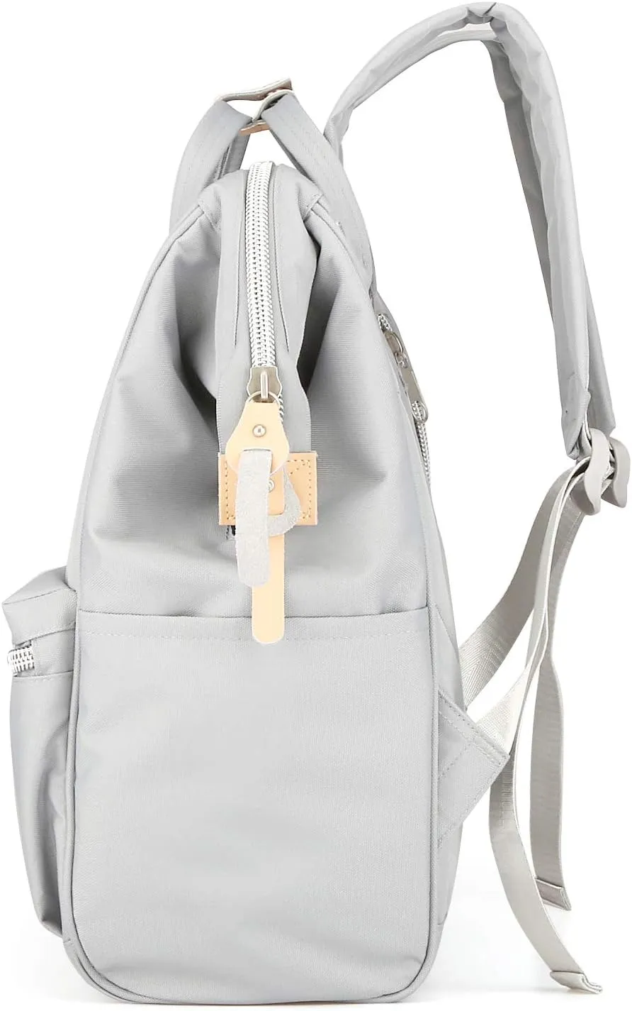 himawari Laptop Backpack for Women&Men Travel Backpack With USB Charging Port Large Business Bag Water Resistant College Bag Computer Doctor Bag(1881-Grey)