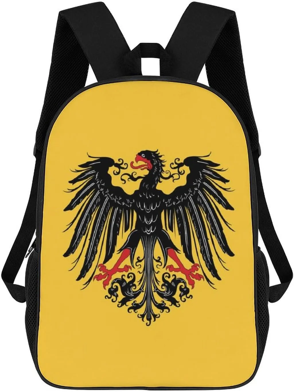 Historical Flag of Holy Roman Empire Casual Backpack 17 Inch Travel Hiking Laptop Business Bag Unisex Gift for Outdoor Work Camping