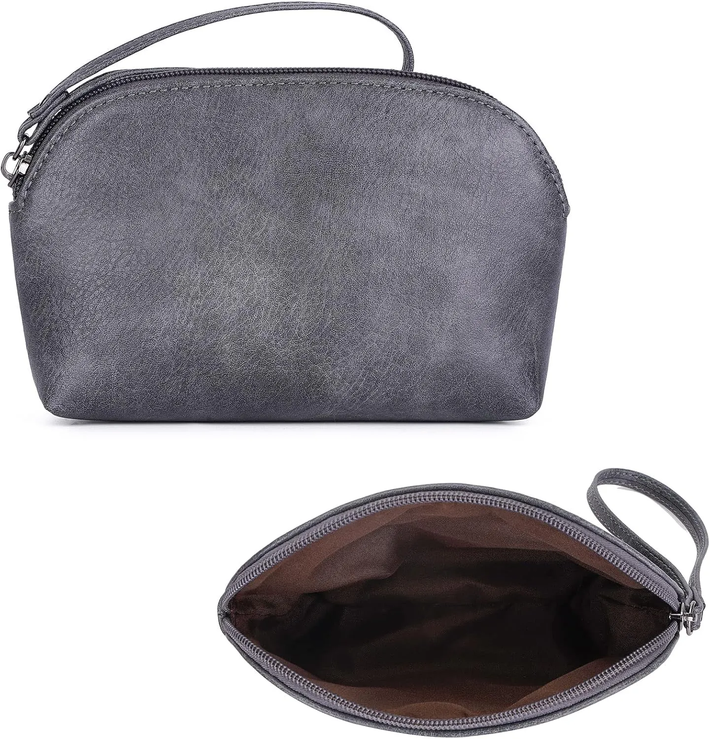 HKCLUF Crossbody Bag Purse for Women 2PCS/Set Leather Hobo Handbag Wallet Set With 2Adjustable Guitar Strap Shoulder Bag