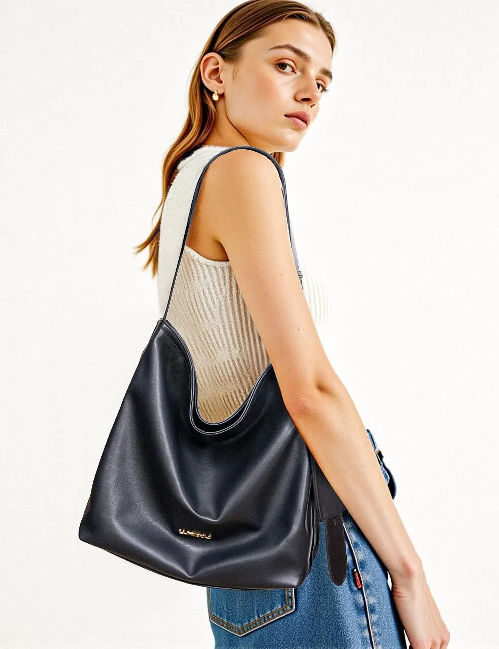 Hobo Bag for Women Shoulder Handbags with Phone Pocket Tote Purses