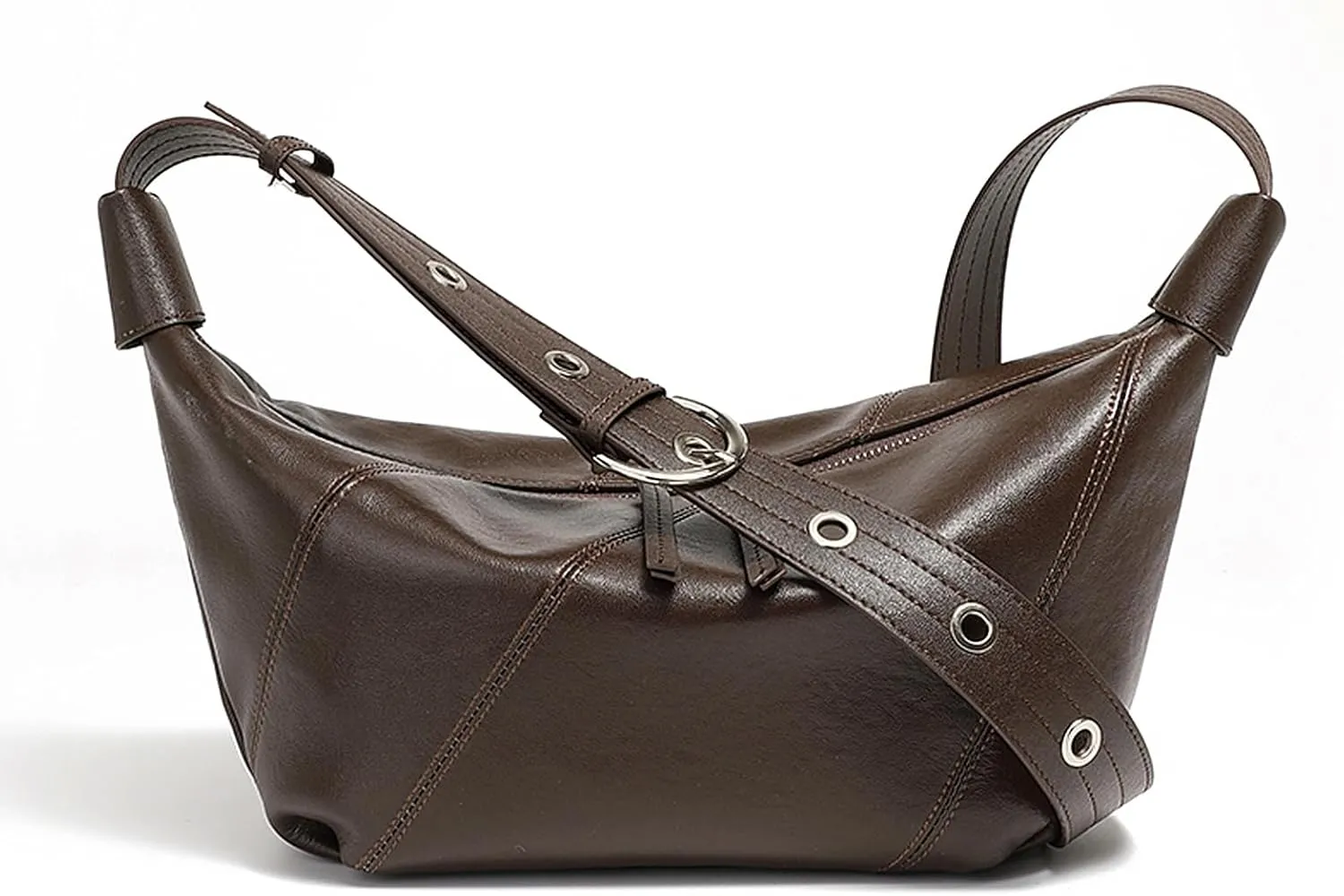 Hobo Bags for Women, Genuine Leather Crossbody Bag for Women, Slouchy Fashion Shoulder Purses