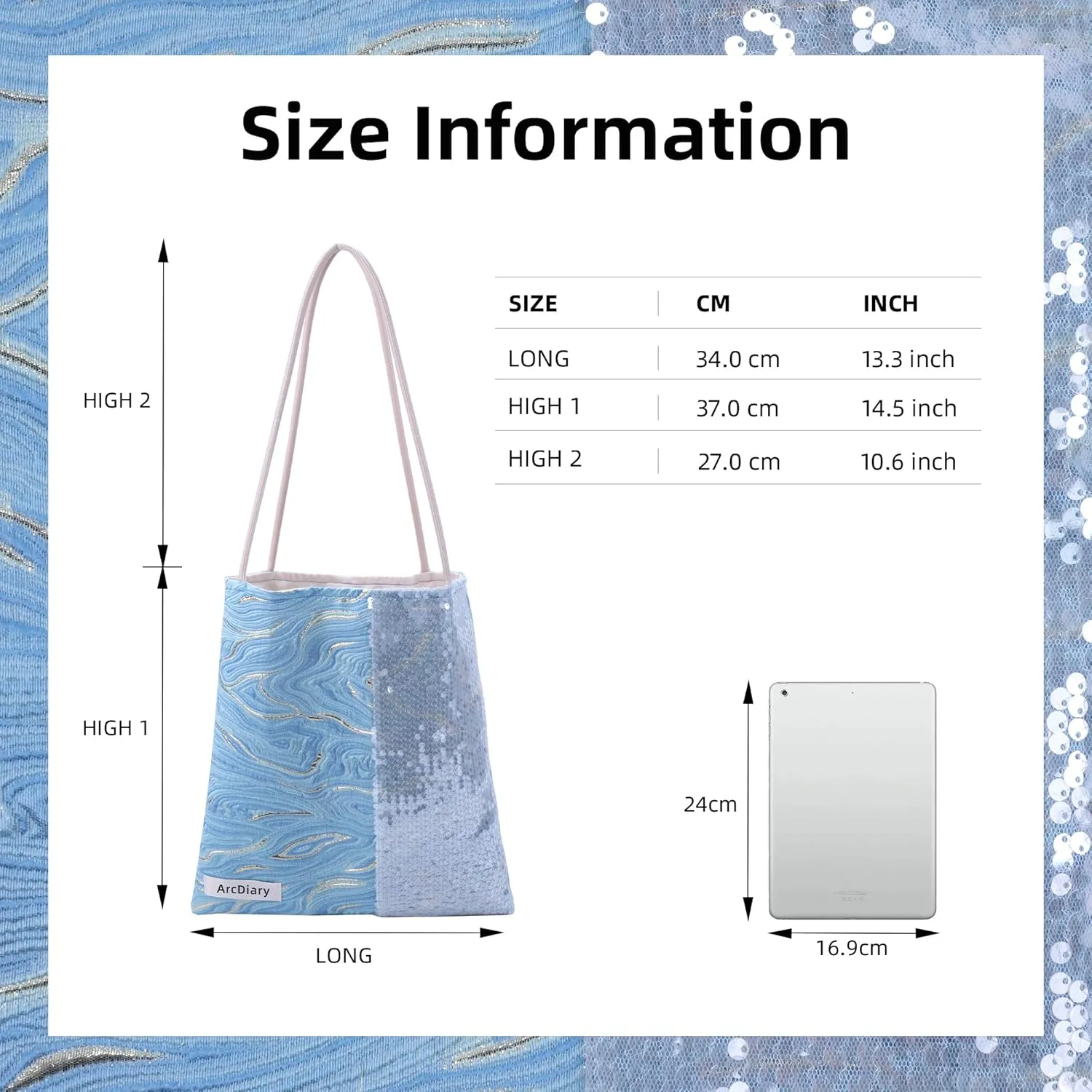 Hobo Bags for Women, Large Capacity Shoulder Tote with Inner Pockets