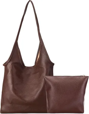 Hobo Bags Purses for Women Ultra Soft Foldable Slouchy Shoulder Bags Top Handle Handbags Bucket Bag, with Coin Purse