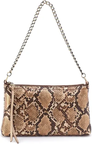 HOBO Darcy - Purse for Women - Top Zip Closure - Exterior Slip Pocket - Signature Patterned Interior Golden Snake One Size One Size