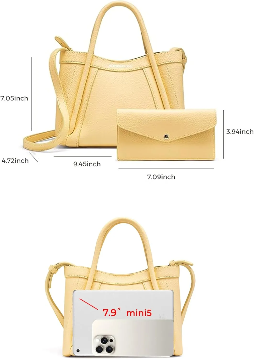 Hobo Handbag for Women, Crossbody Tote Bag, Shoulder Purse with Top Handle