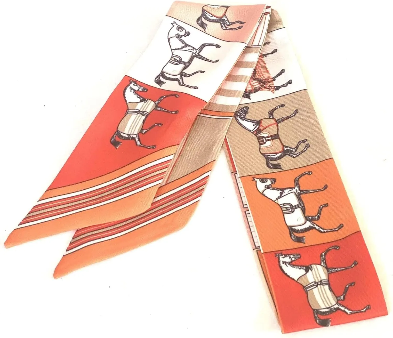 Horse Skinny Scarf for Women - Bag, Purse, Handbag, Hair, Handle, Accessory, Gift