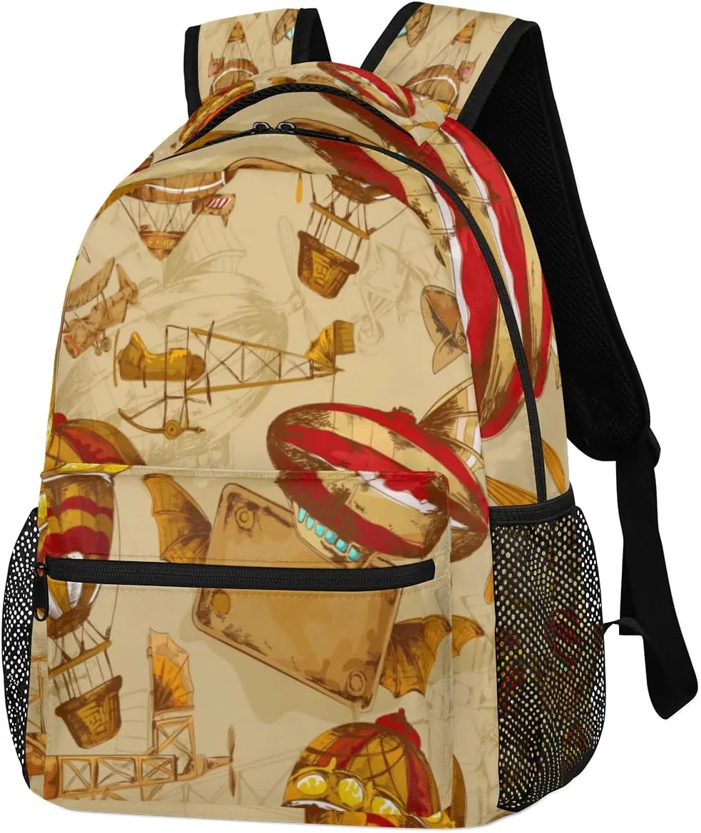 Hot Air Balloon Travel Laptop Backpacks Lightweight Travel Hiking Camping Casual Daypack Backpack for Men Women Adults
