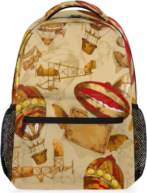 Hot Air Balloon Travel Laptop Backpacks Lightweight Travel Hiking Camping Casual Daypack Backpack for Men Women Adults
