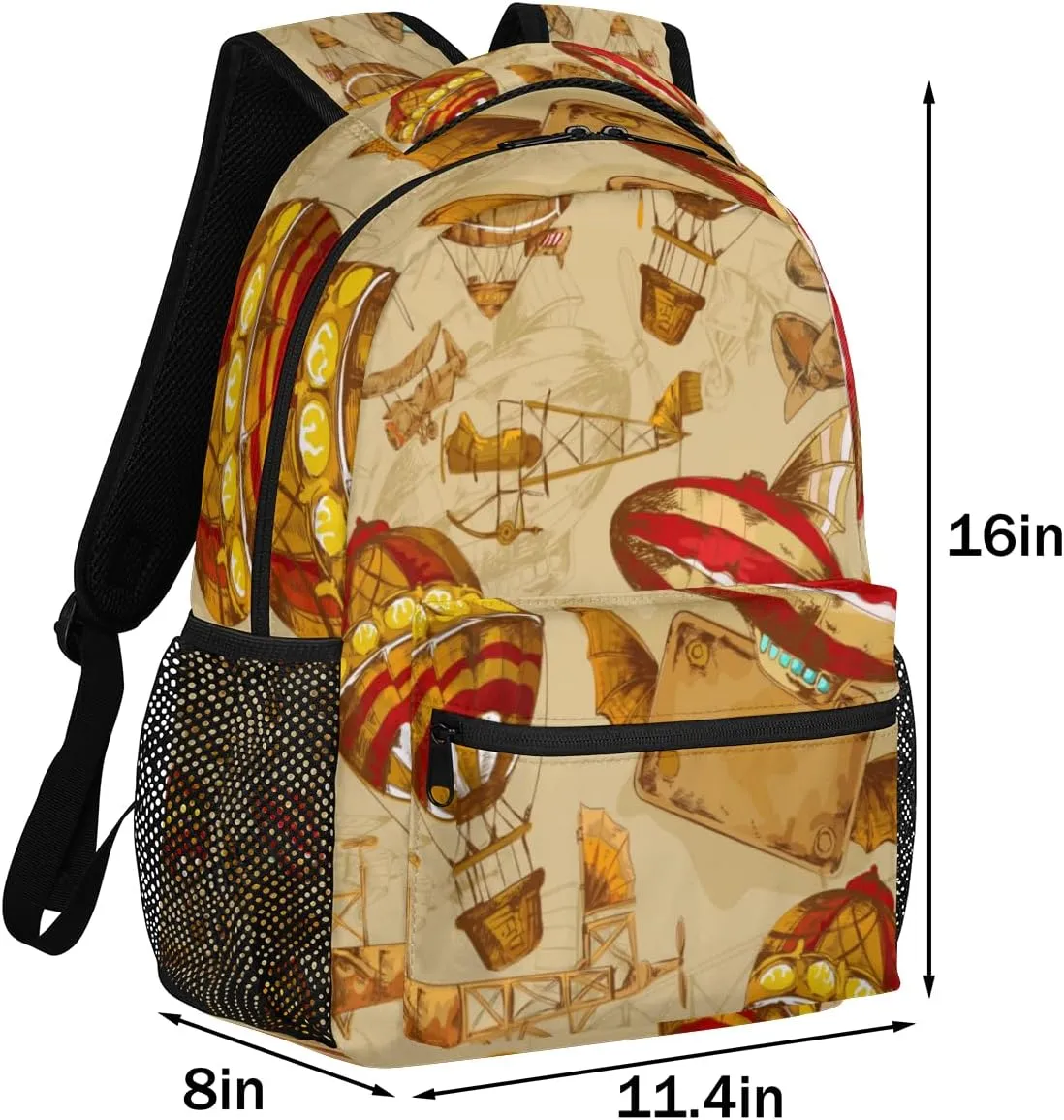 Hot Air Balloon Travel Laptop Backpacks Lightweight Travel Hiking Camping Casual Daypack Backpack for Men Women Adults