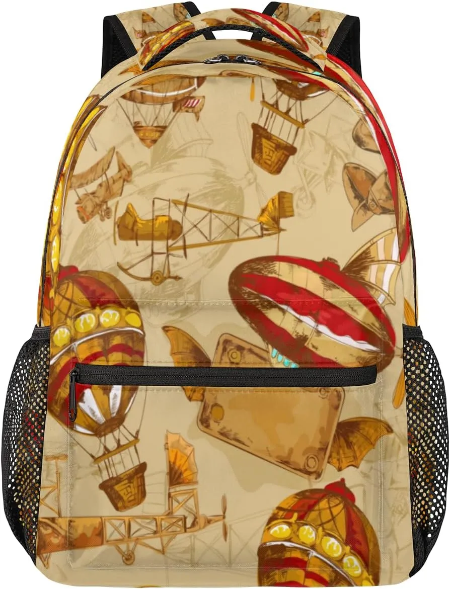 Hot Air Balloon Travel Laptop Backpacks Lightweight Travel Hiking Camping Casual Daypack Backpack for Men Women Adults