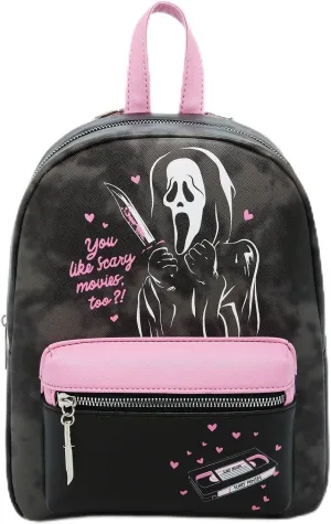 Hot Topic Ghost Face You Like Scary Movies Mini Backpack LIGHT PINK NONE