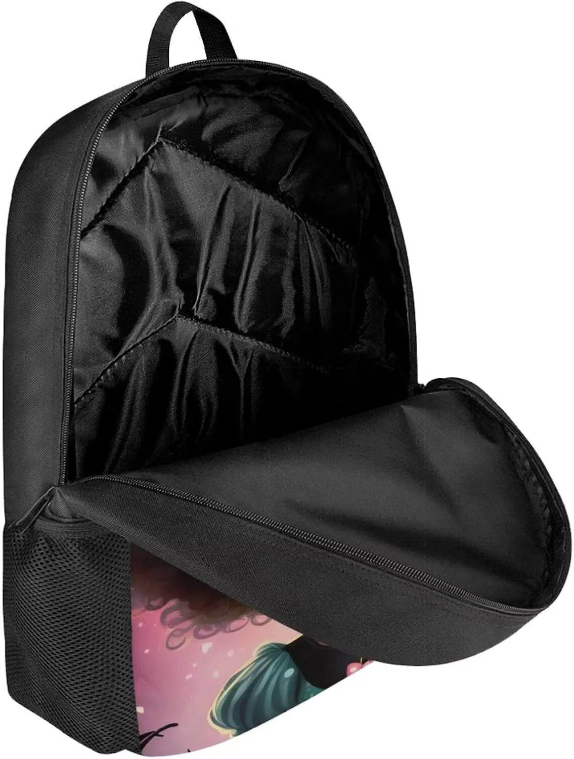 HUIACONG Purple African Girl Backpacks for School 1St 2Nd 3Rd 4Th 5Th 6Th 7Th Grade Personalized School Bags Kids Bookbags for School Book Bags Youth Child Daypack Rucksack