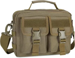 HUNTVP Tactical Messenger Bag Multifunction Nylon Shoulder Briefcase Handbags with USB Port
