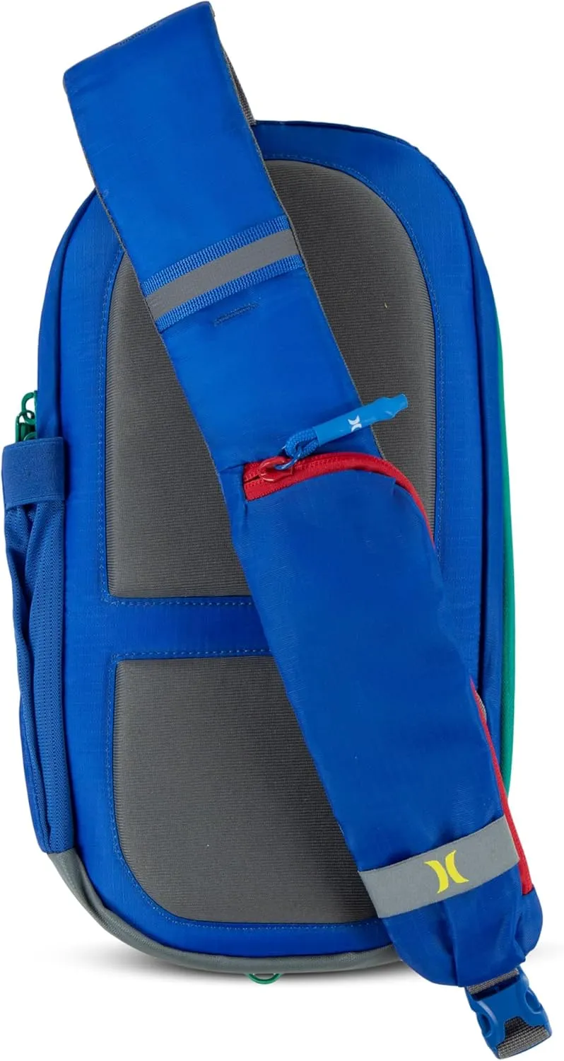 Hurley Men's Crossbody Sling Bag, Hyper Cobalt, One Size