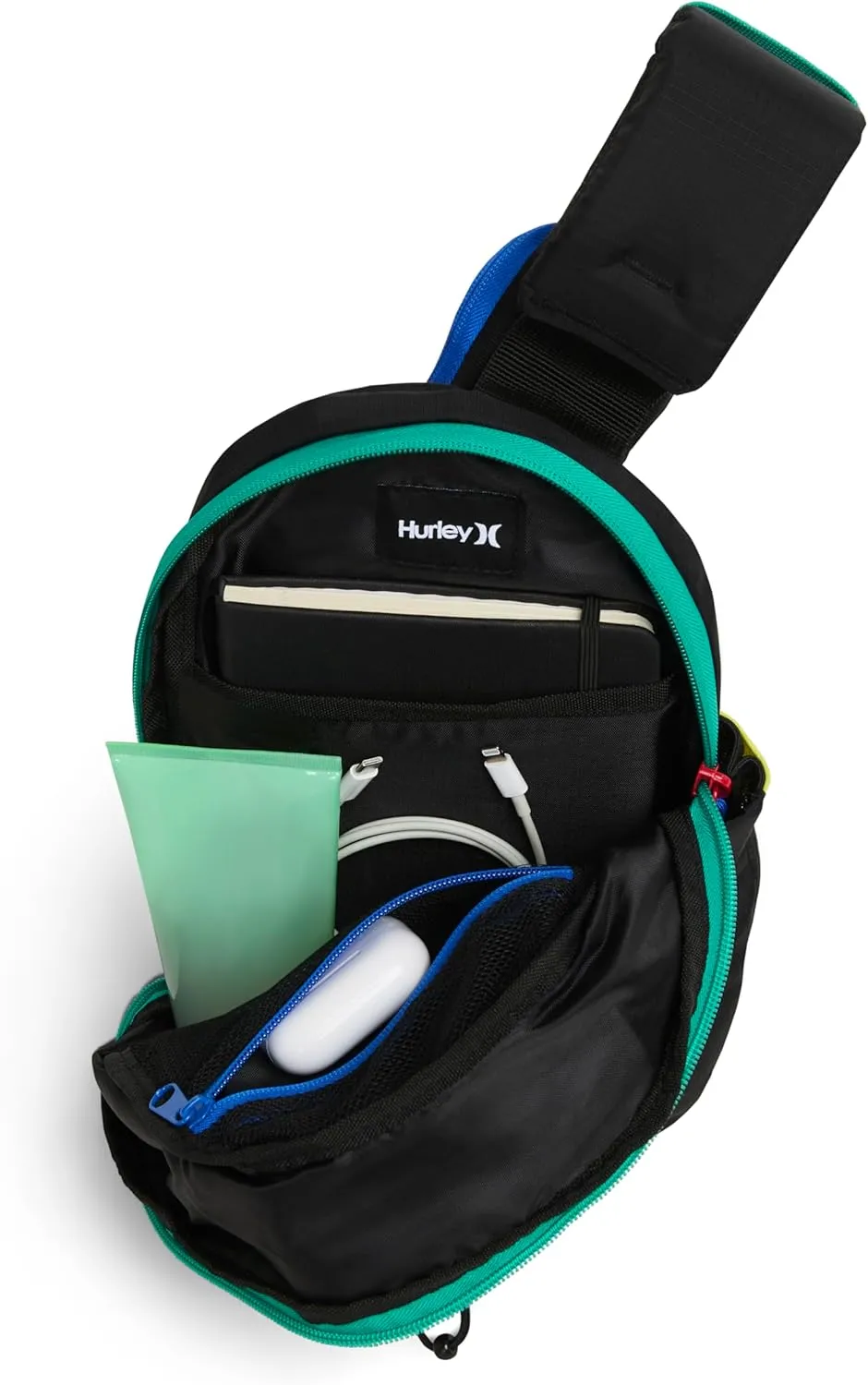 Hurley Men's Crossbody Sling Bag, Hyper Cobalt, One Size
