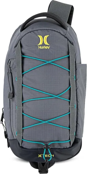 Hurley Men's Crossbody Sling Bag, Stone Grey, One Size