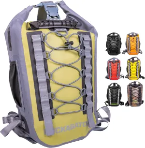 Hydric 25L Waterproof Backpack - Heavy Duty Dry Bag with Roll-Top Closure for Outdoor Adventures, Floating River, Hunting, Hiking, Canoeing, Kayaking, Rafting or Beach - Light Green