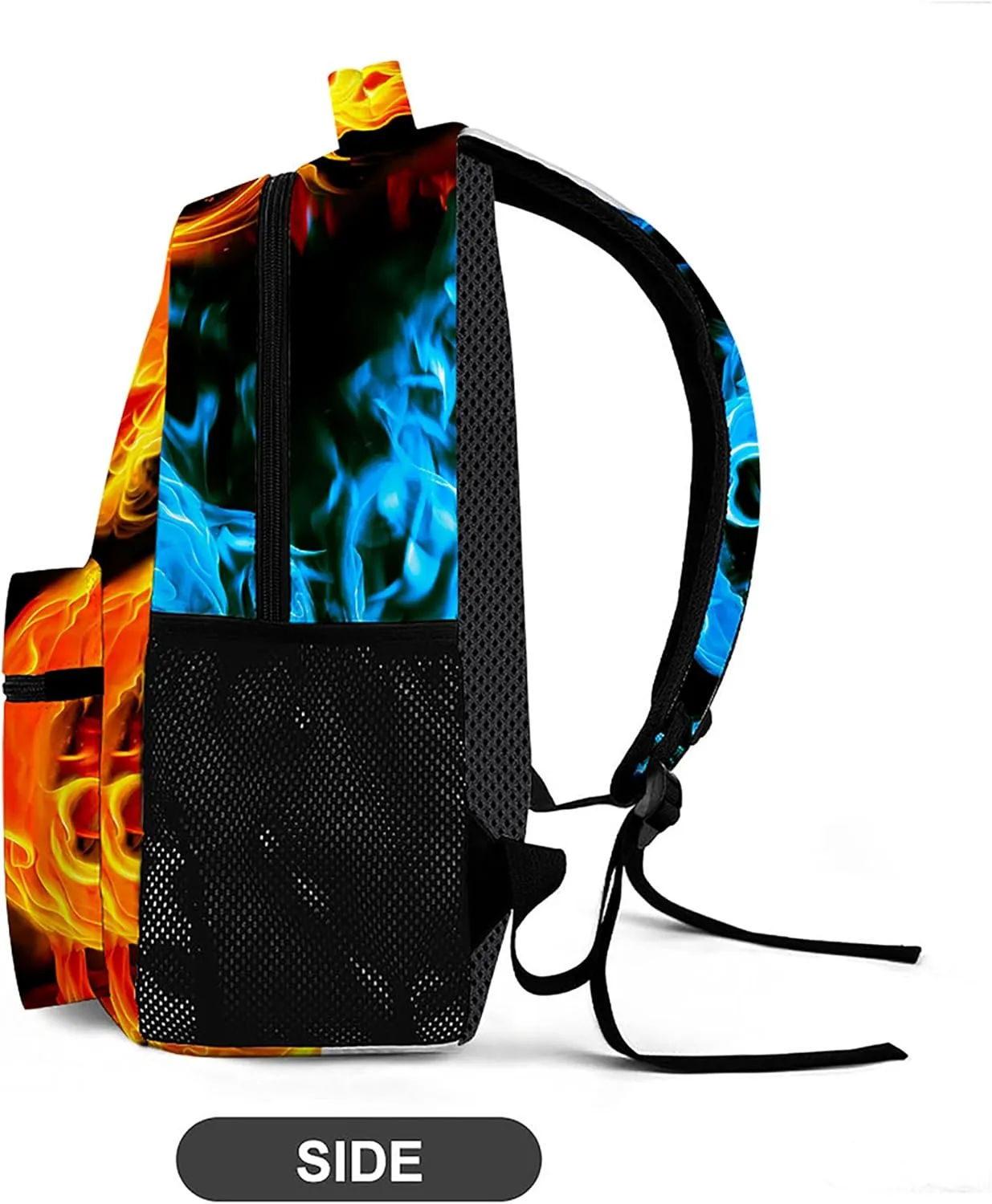Ice & Fire Dragon Backpack, Lightweight Durable Laptop Bag 3D Printed Daypack with Multiple Pockets, Stylish Shoulders Backpack(Ice & Fire Dragon)
