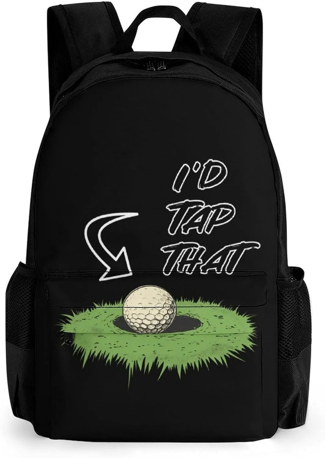 I'd Tap That Golf Fashion Backpack Light Weight Daily Travel Hiking Laptop Shoulder Bag