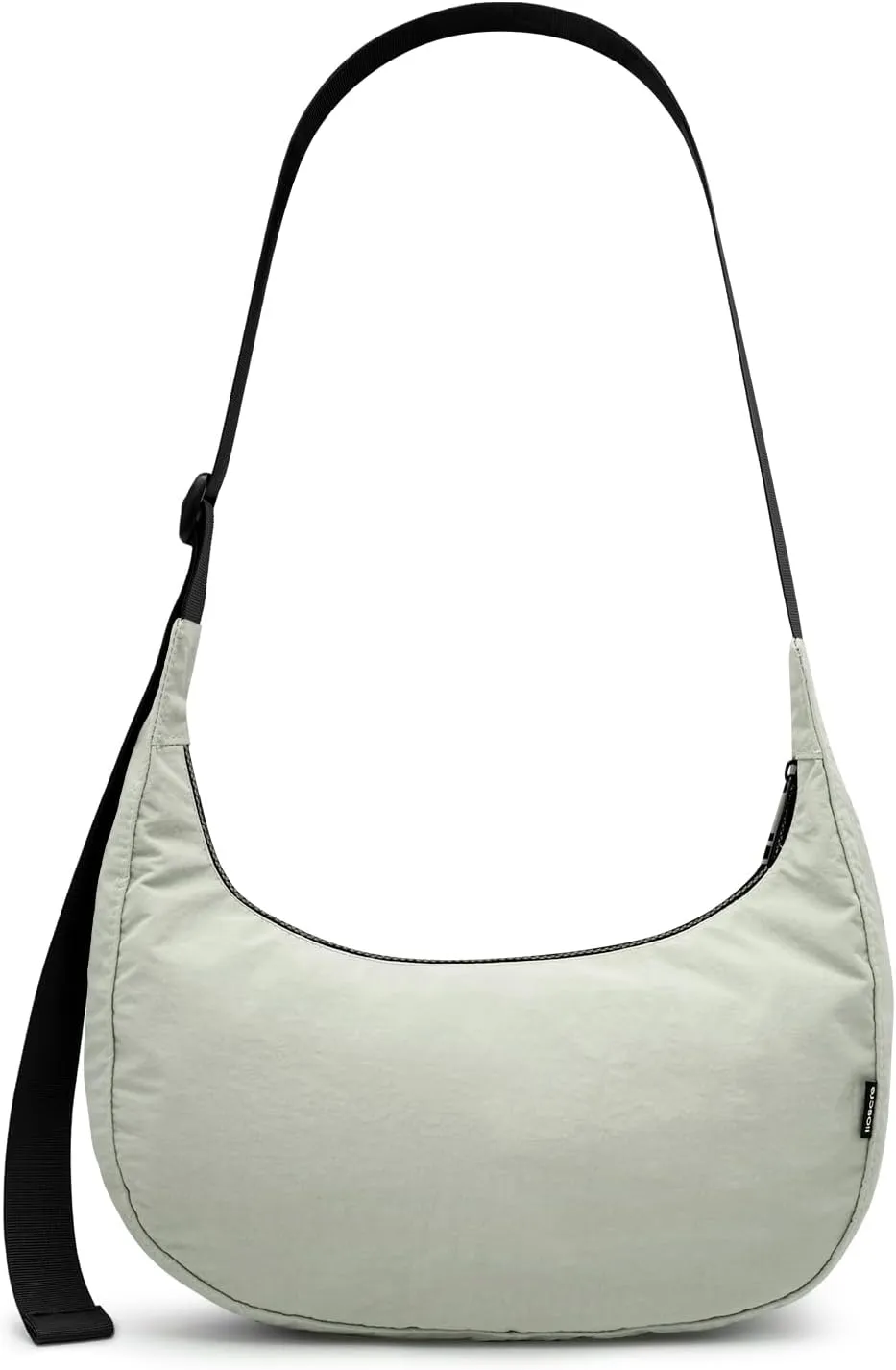 Iioscre Medium Crossbody Crescent Bag for Women Men Trendy, Nylon Crossbody Hobo Bag with Adjustable Strap and Inner Pockets.