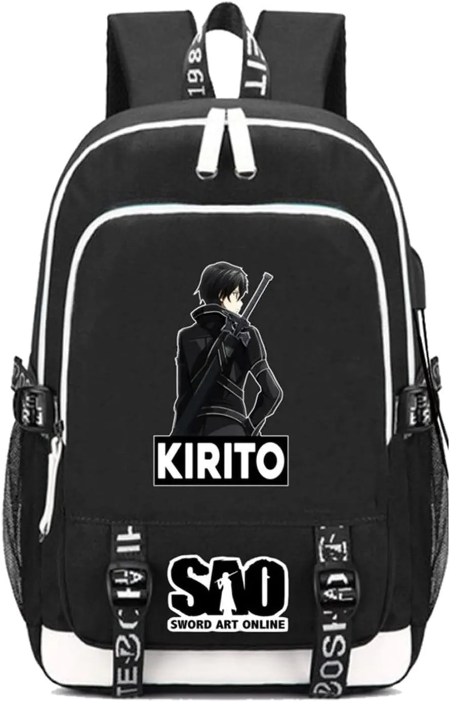 ISaikoy Anime Sword Art Online Backpack Shoulder Bag Bookbag Student Satchel School Bag Daypack 13