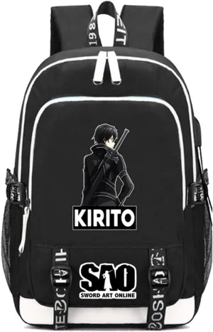 ISaikoy Anime Sword Art Online Backpack Shoulder Bag Bookbag Student Satchel School Bag Daypack 13