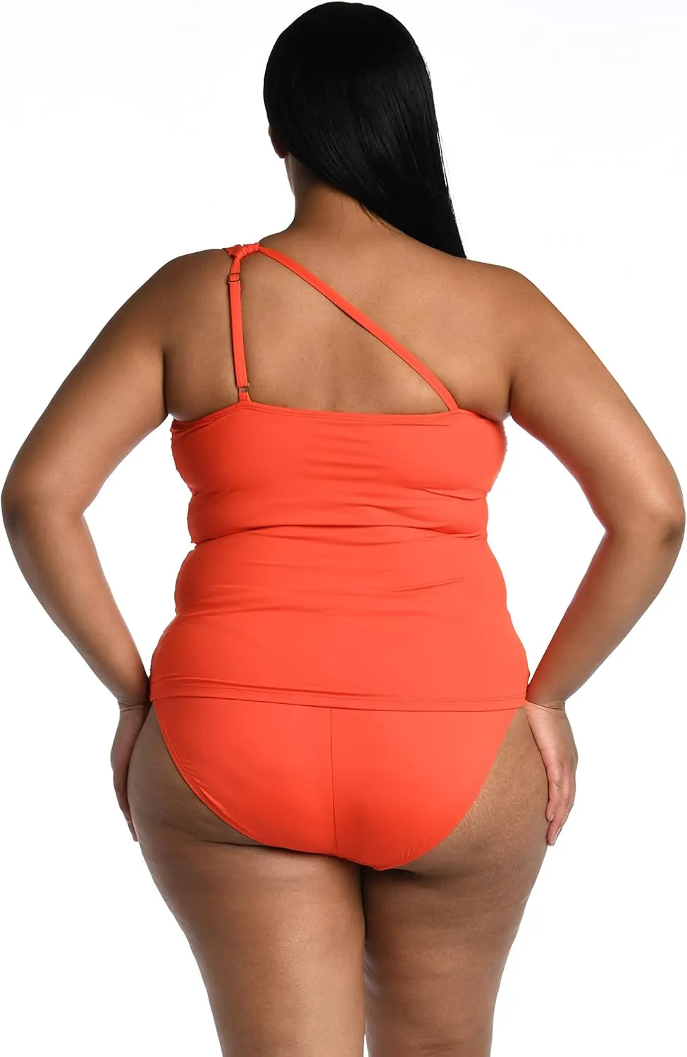 Island Goddess One Shoulder Keyhole Tankini Swimsuit Top