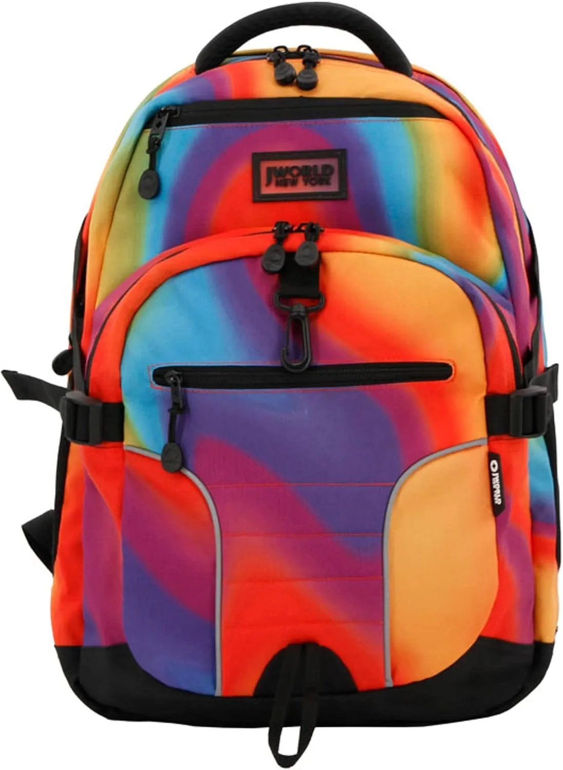 J World New York Atom Multi-Compartment Laptop Backpack, Heat, One Size