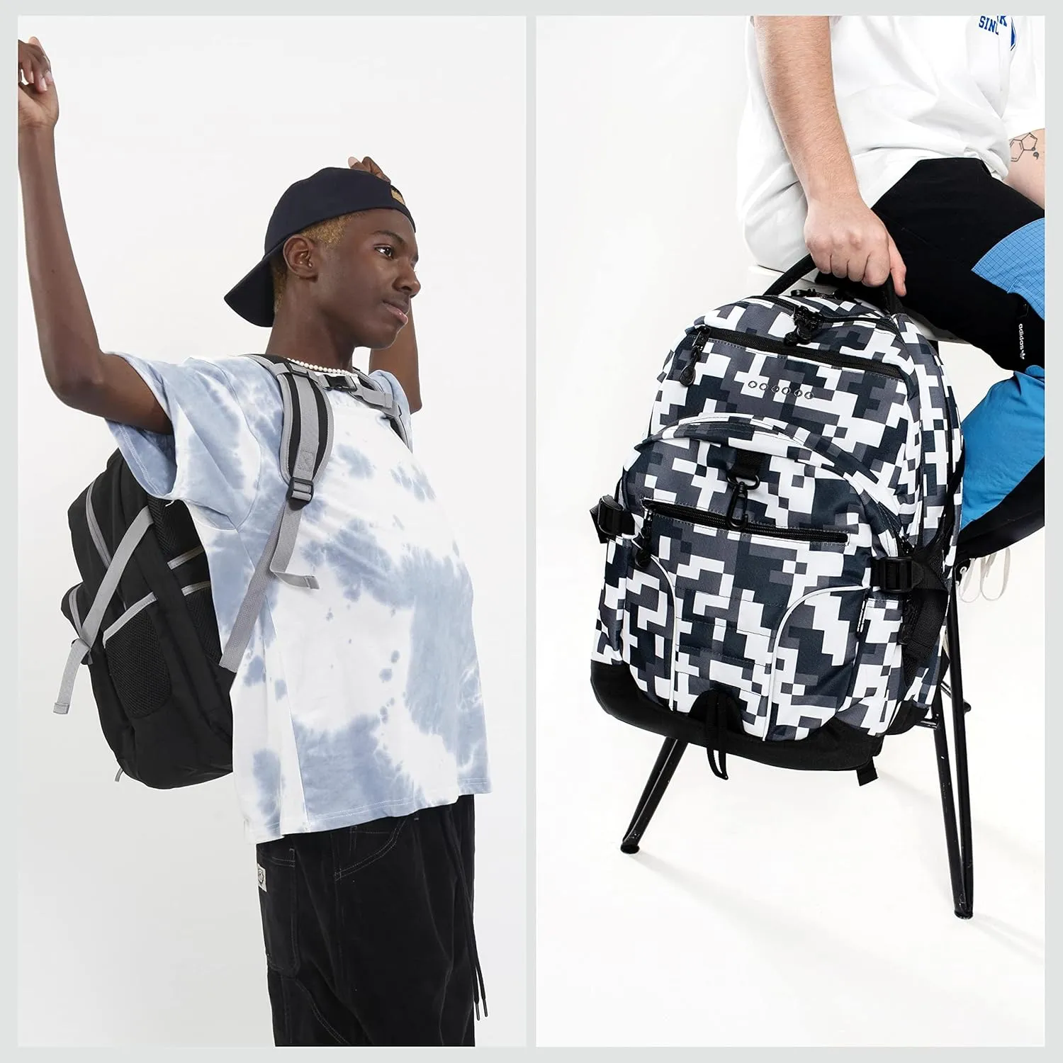 J World New York Atom Multi-Compartment Laptop Backpack, Heat, One Size