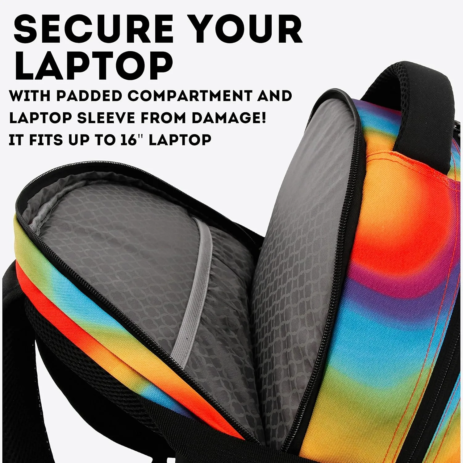 J World New York Atom Multi-Compartment Laptop Backpack, Heat, One Size