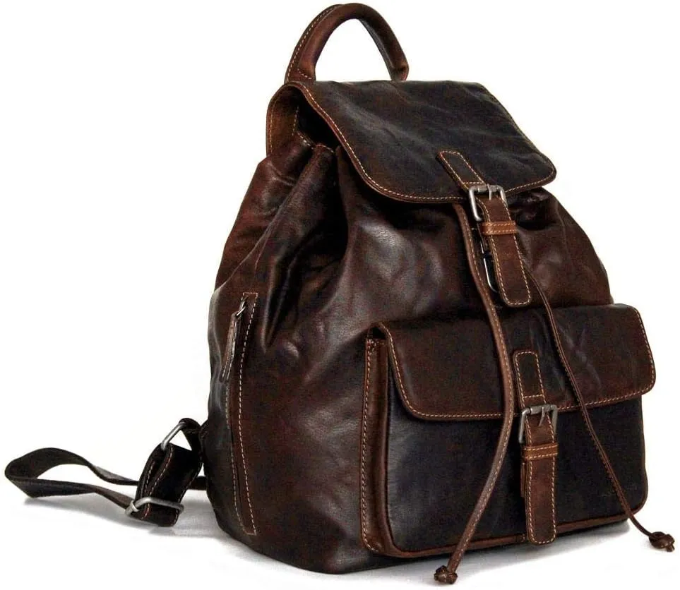 Jack Georges Voyager Drawstring Backpack #7517 (Brown)