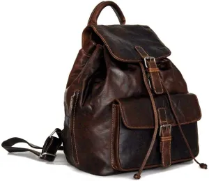 Jack Georges Voyager Drawstring Backpack #7517 (Brown)
