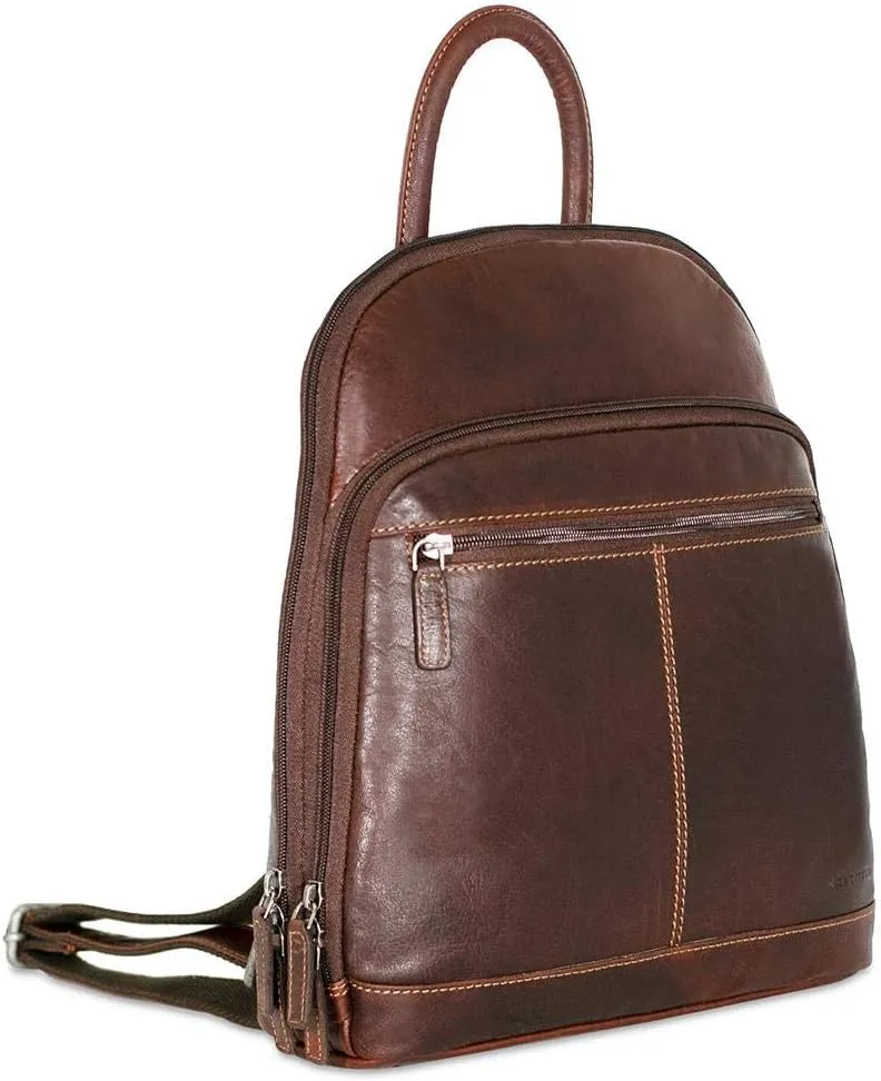Jack Georges Voyager Small Backpack #7835 (Brown)